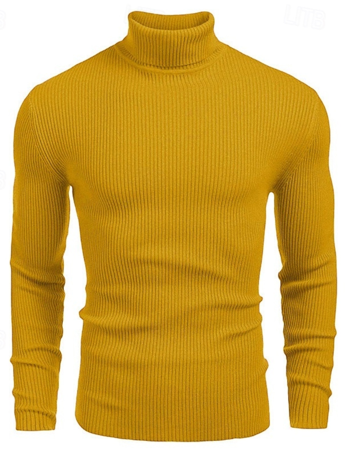 Men's Sweater Pullover Jumper Ribbed Knit Regular Tops Knitted Slim