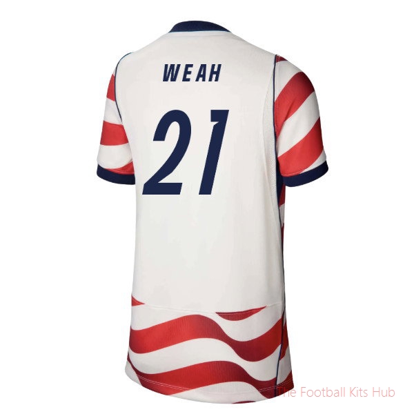 USA United States 2026-2027 Home Shirt (Kids) (Weah 21)