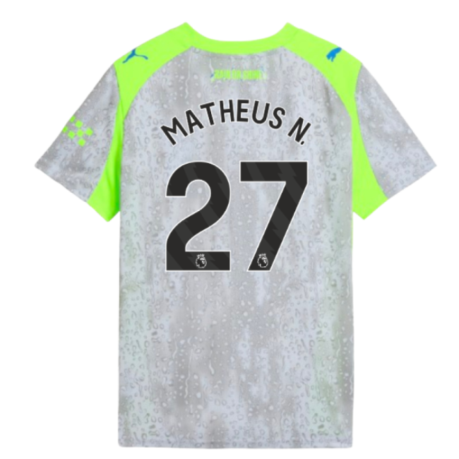 2025-2026 Performance Man City Third Shirt Kids Matheus N. 27