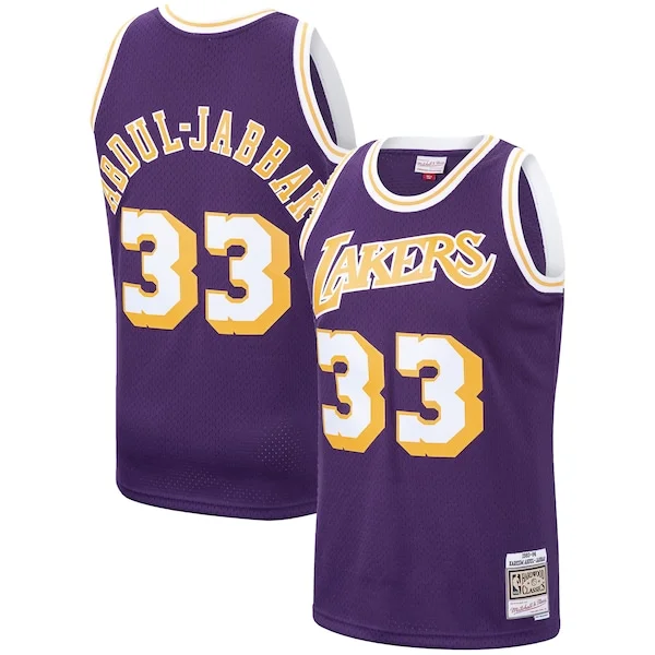 Kareem Abdul-Jabbar LAL Swingman Jersey - retro genuine game-day