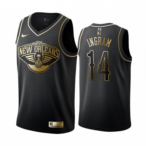Black DEN Orleans Pelicans #14 Nike Fan Edition Jersey Basketball Jersey