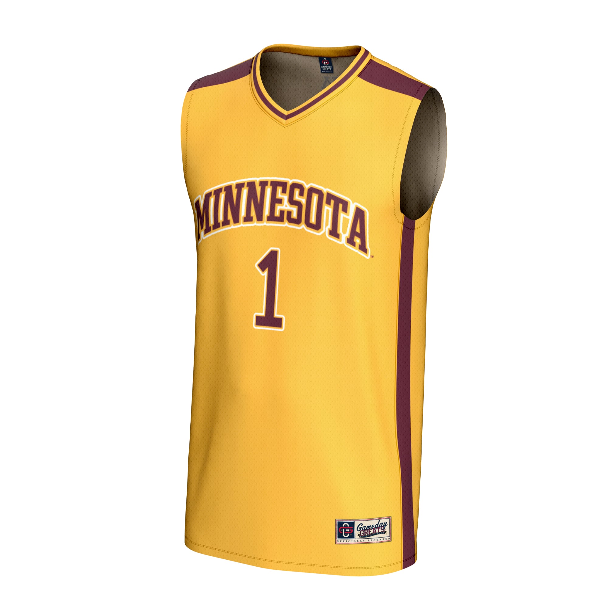 #1 Minnesota Golden Gophers GameDay Greats Youth Lightweight Collegiate Basketball Fashion Jersey - Gold