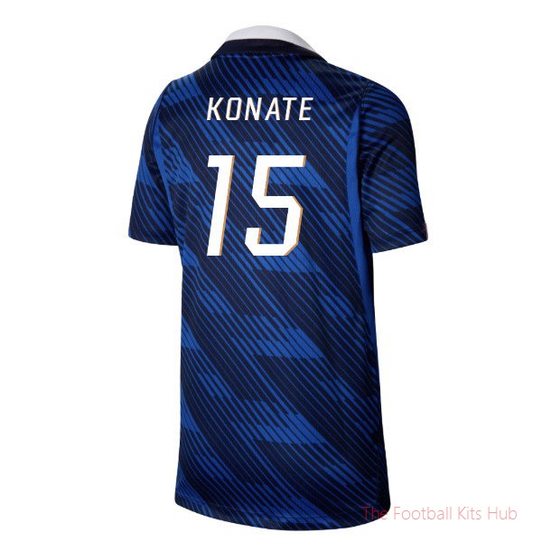 2026-2027 France Home Shirt (Kids) (Konate 15)