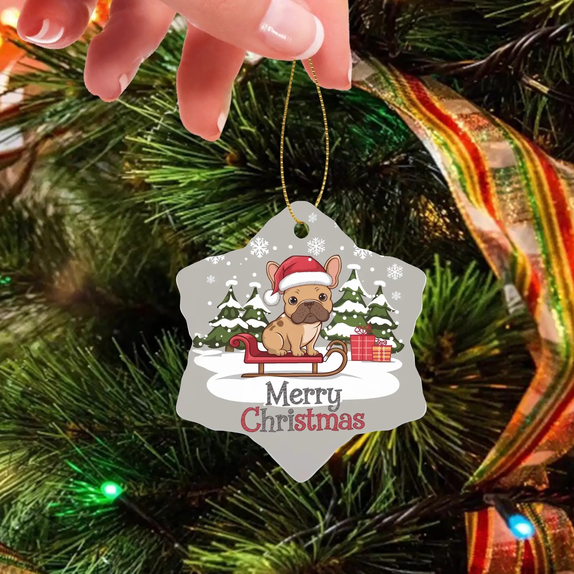 French Bulldog Lover Ace Christmas Ornaments Lovely Home Decor