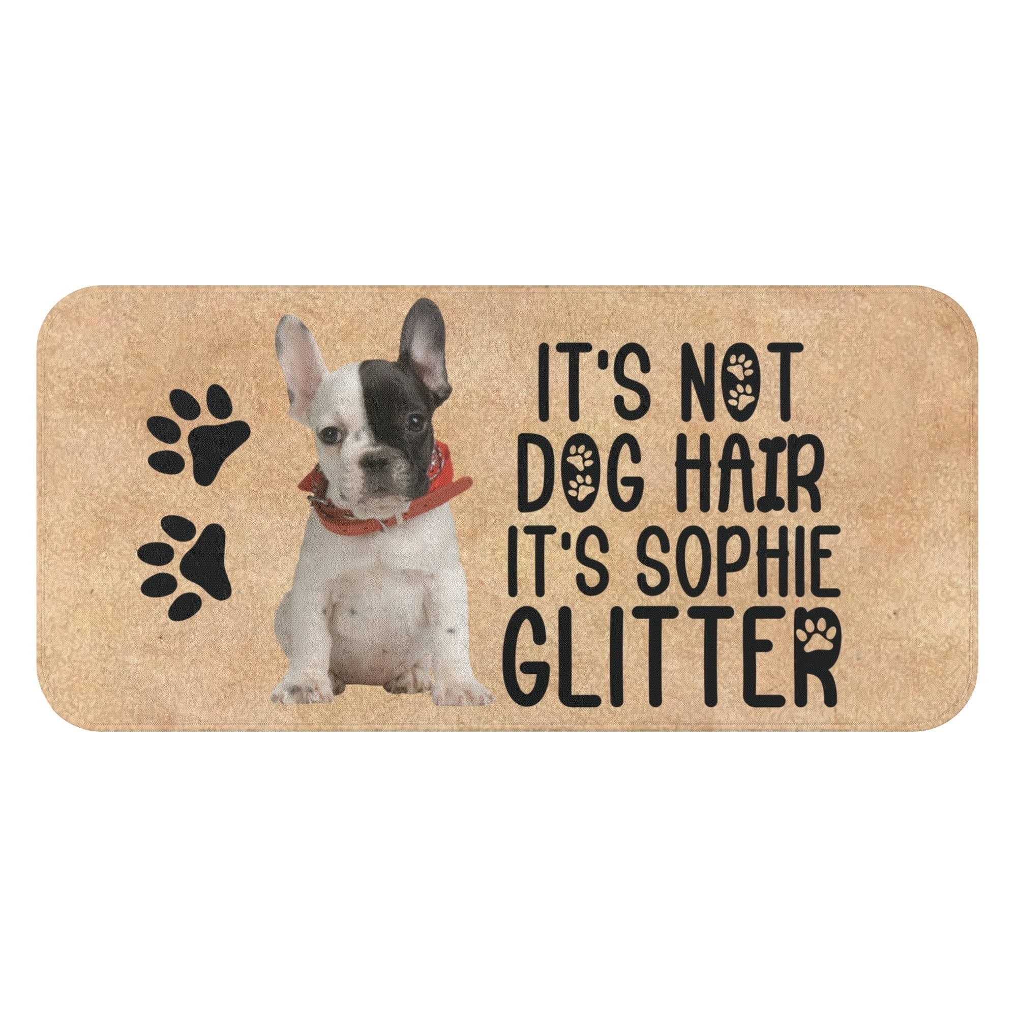 French Bulldog Personalized Frenchie Towel With Custom Name And Image Durable Dog Item