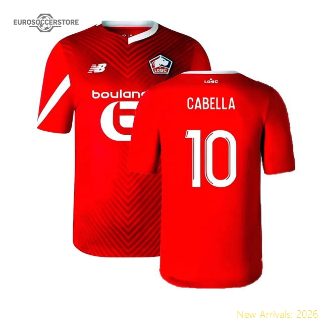Match-Day Popular 2023-2024 Lille Home Shirt (Cabella 10)