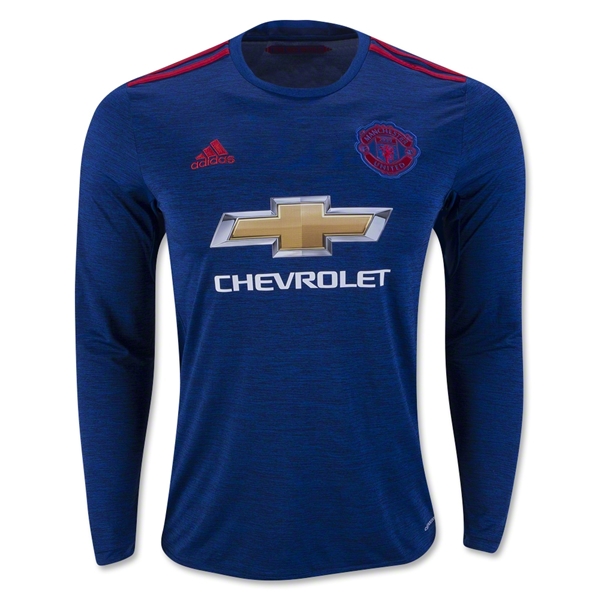 Official Man Utd Manchester United Away 2016-17 LS Soccer Jersey Shirt