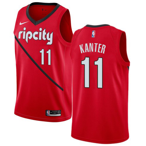 Top-Grade Trail Blazers NBA Swingman Jersey #11 Enes Kanter 2024