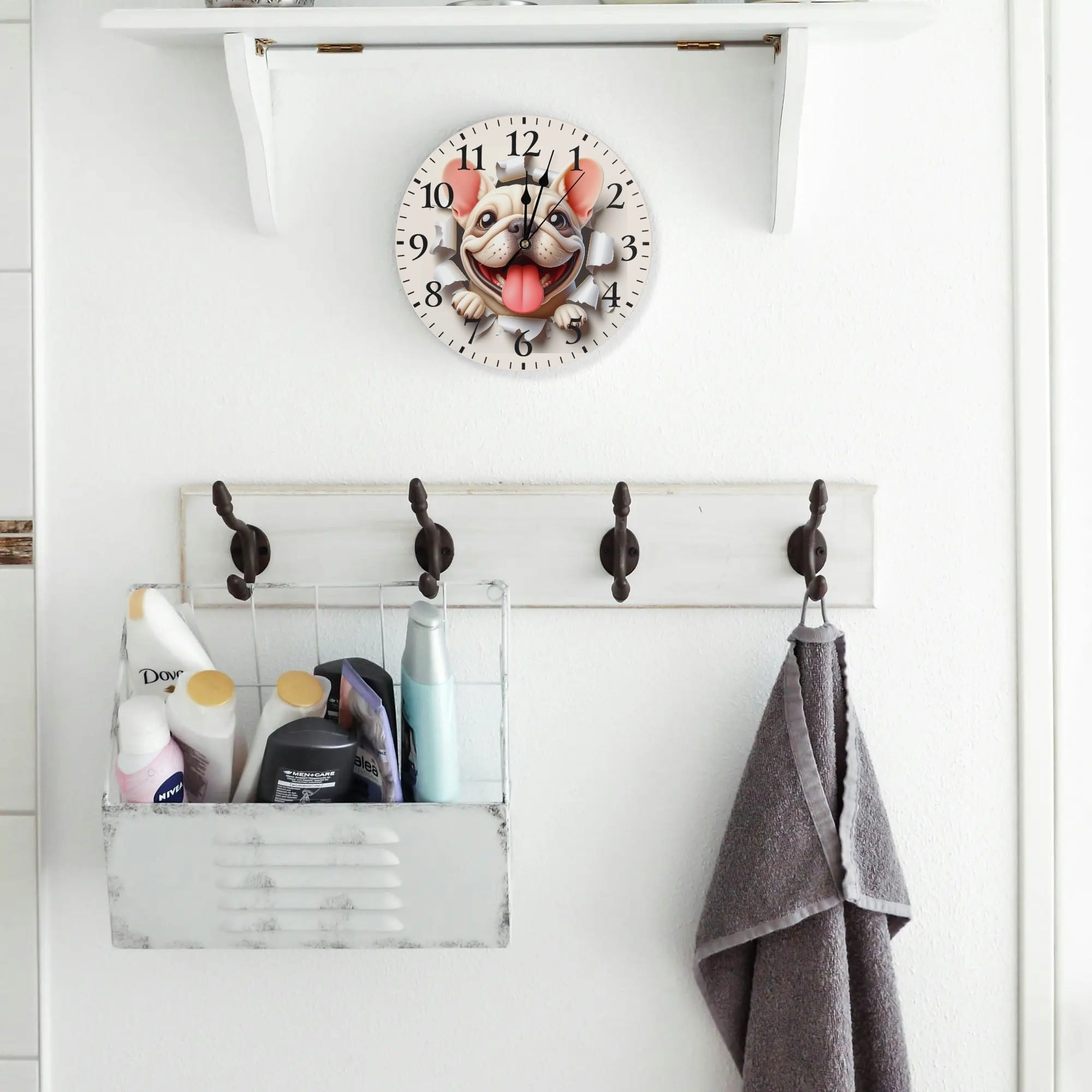 Frenchie Princess - Premium Frameless Wall Clock Dog Supplies