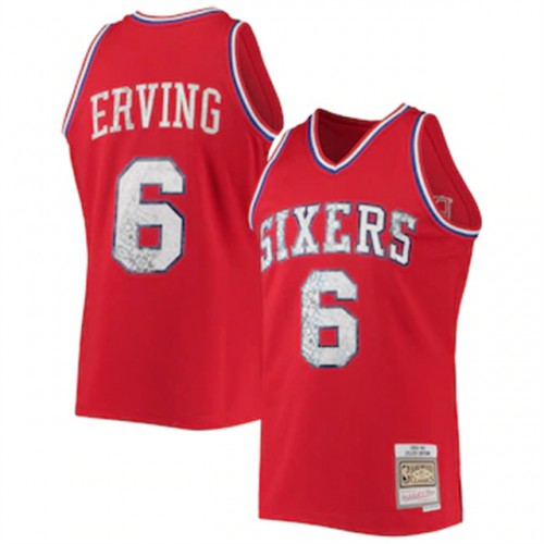 Philadelphia 76ers Julius Authentic Style Replica Jersey #6 Athletic