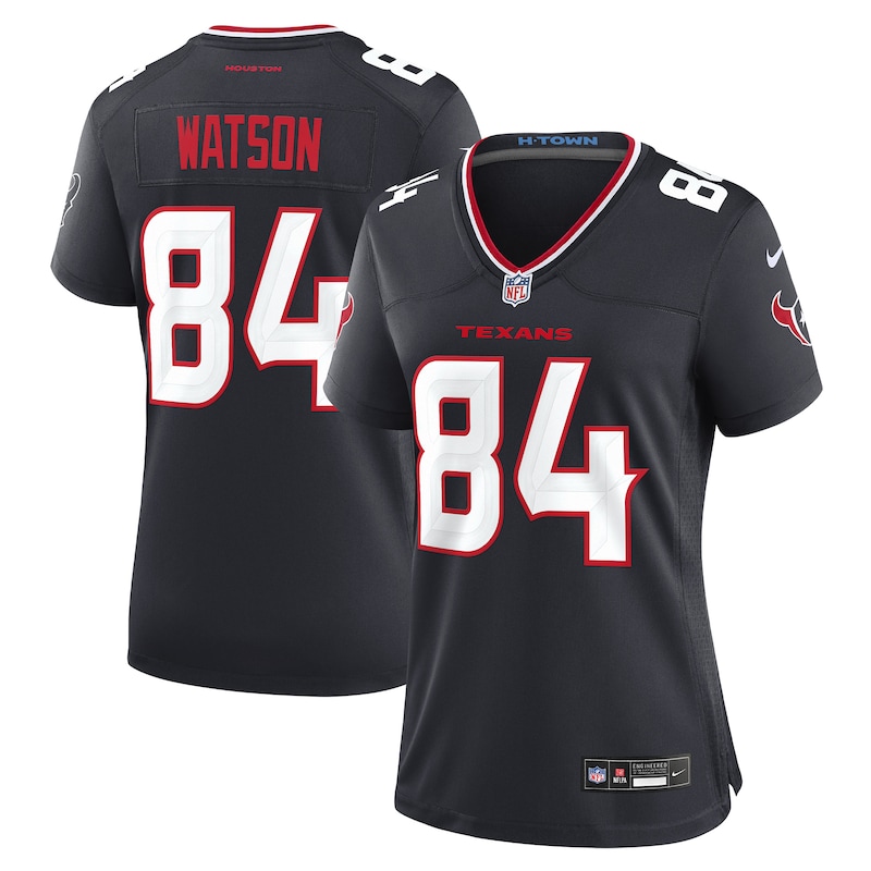 None Justin Watson HOU Texans Stylish High-Quality Jersey Game Day Wea
