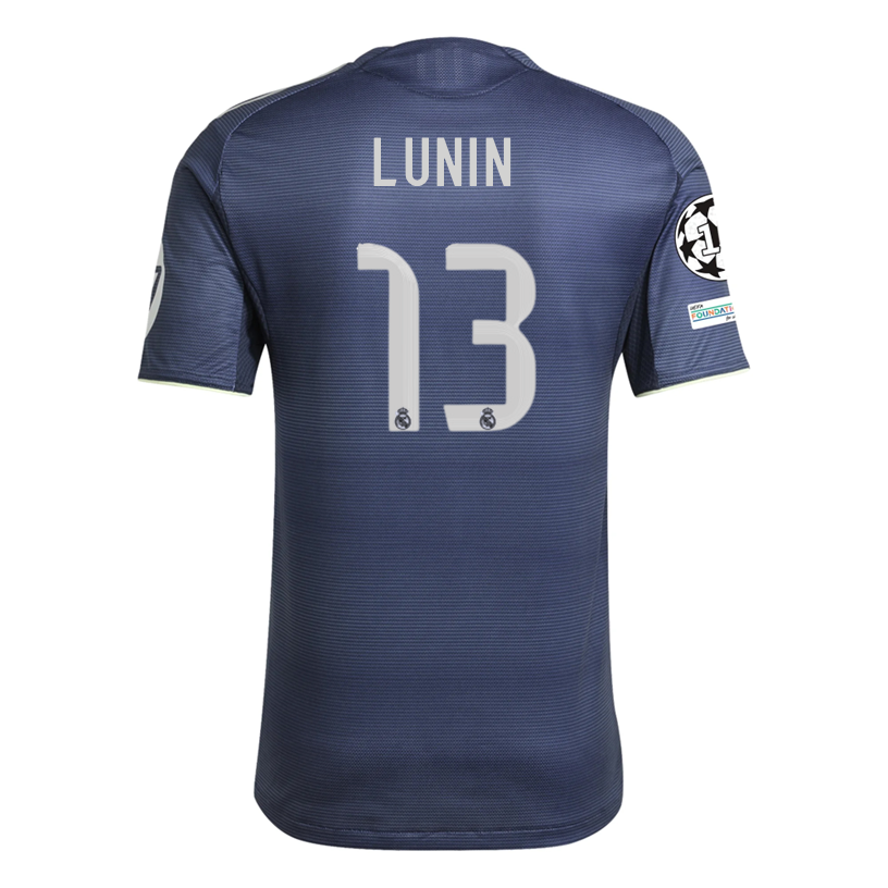 Real Madrid Patches 2025-2026 UCL Away Jersey – Authentic Shirt