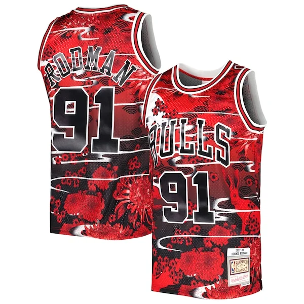 Dennis Rodman CHI Durable Basketball Jersey - Cost-Effective