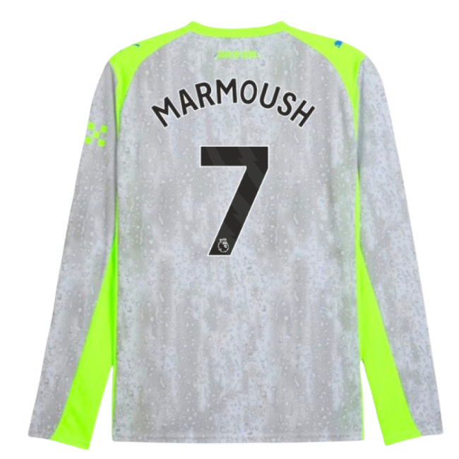 2025-2026 Man City Long Sleeve Third Shirt (Marmoush 7)