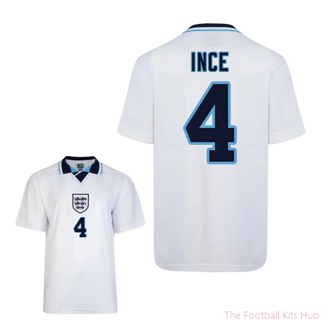 Score Draw England Euro 1996 Home Shirt (Ince 4)