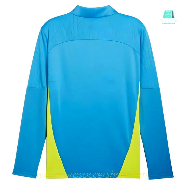 2024-2025 Man City Training 1/4 Zip Top (Magic Blue)