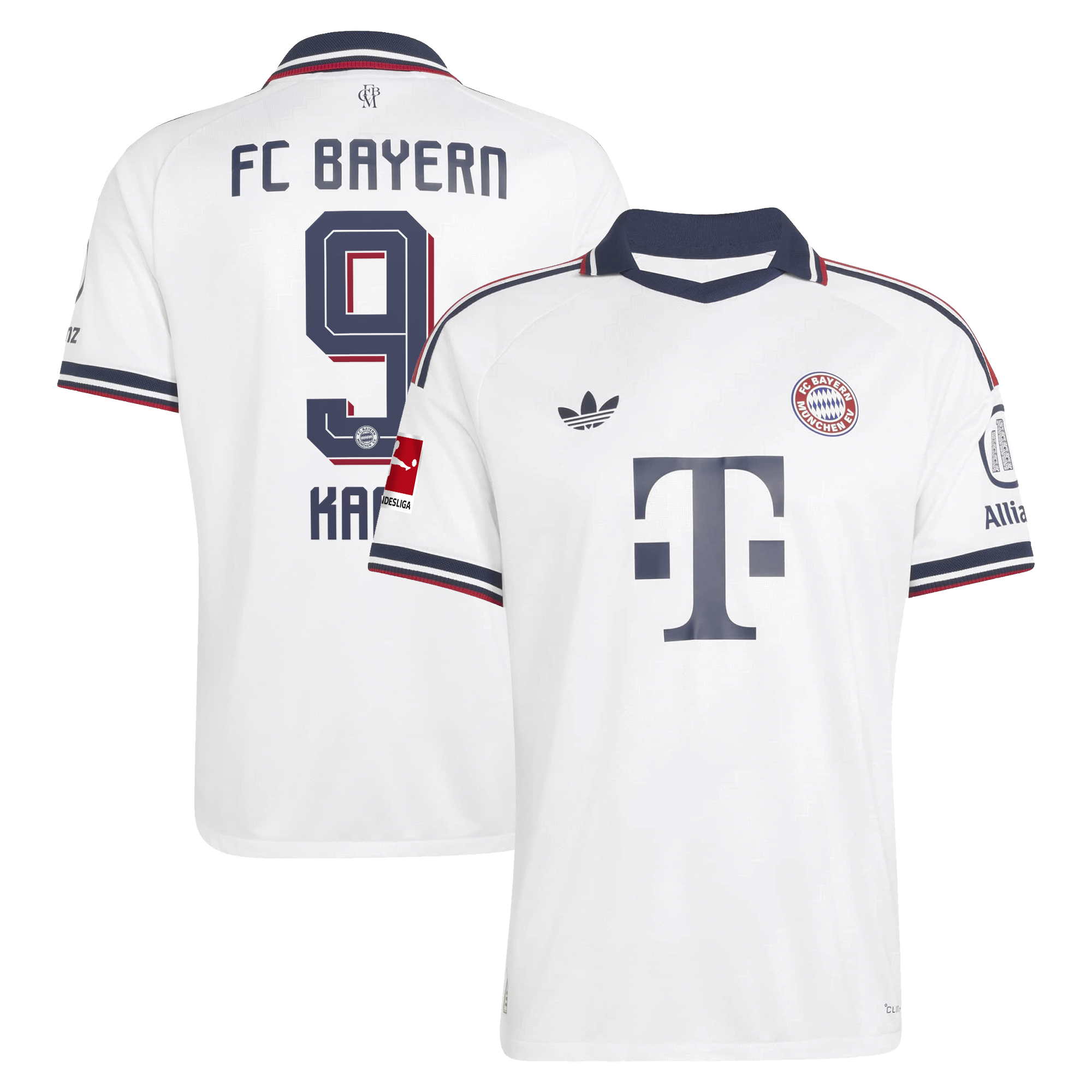 [JED] Youth Harry Kane #9 Bayern Munich 2026/27 Away On-Field Authentic Jersey - White