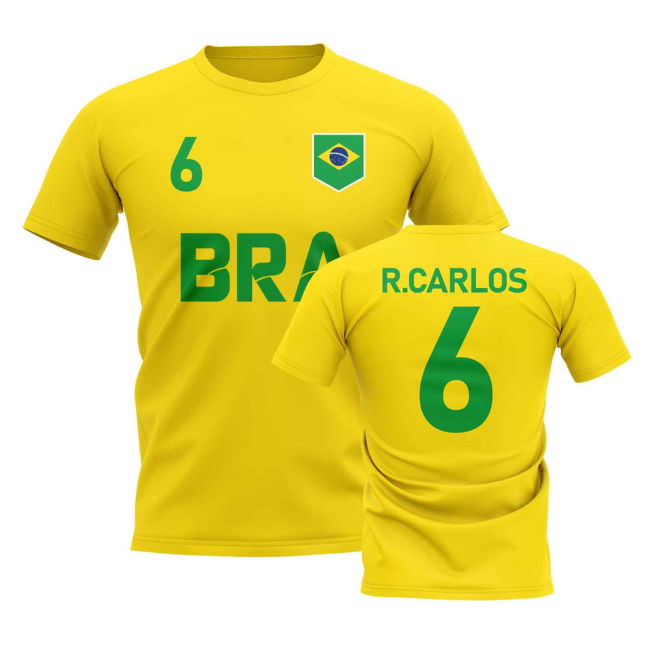 Soccer Roberto Carlos Country Code Hero T-Shirt (Yellow)