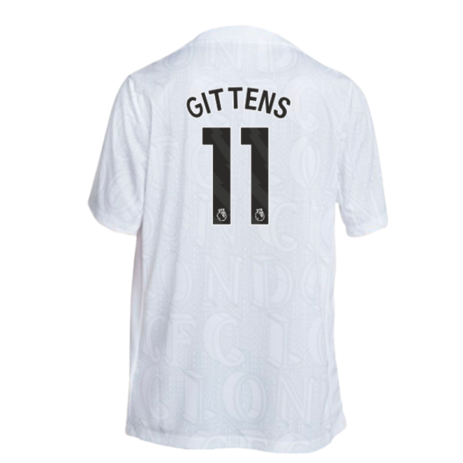 Chelsea Chelsea Academy Pro Pre Match Football Top White Gittens #...