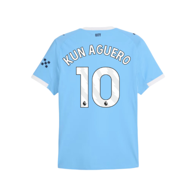 Pro Style Man City Home Elite Kit 2025-2026 (Kun Aguero 10)