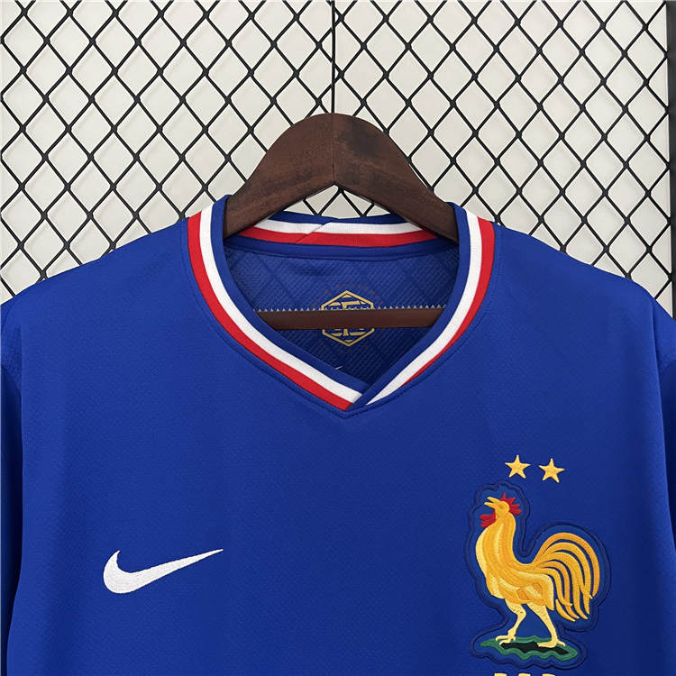 UEFA Euro 2024 France Home Blue Football Shirt Soccer Jersey -