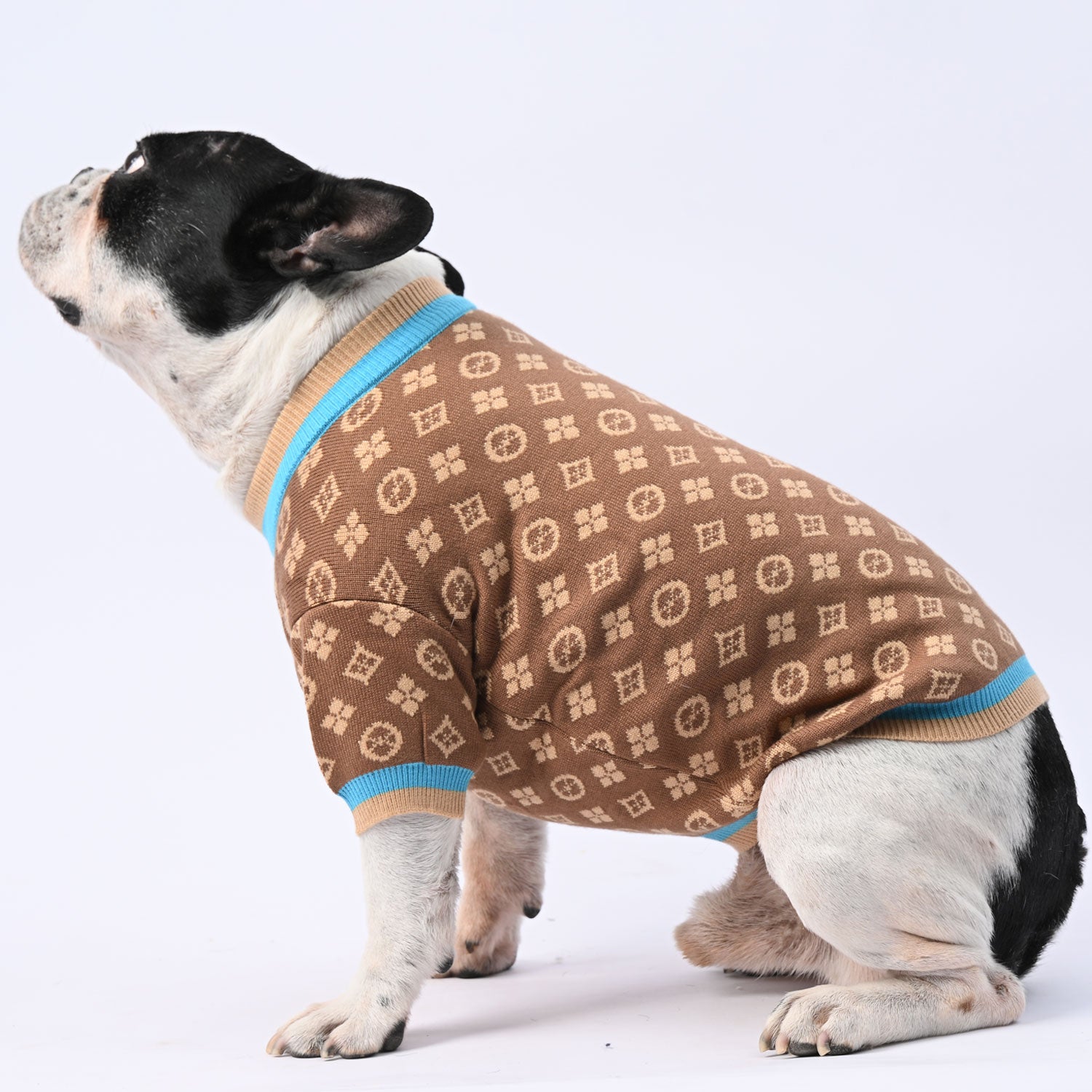 French Bulldog Chillguard Frenchie Winter Sweater With Cute Design Warm Dog Outfit