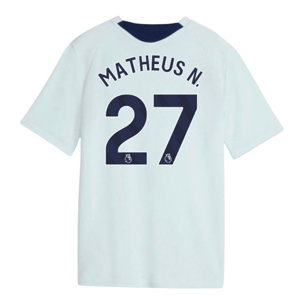 [EFKS] 2026-2027 Man City Training Jersey (Dewdrop) - Kids (Matheus N. 27)