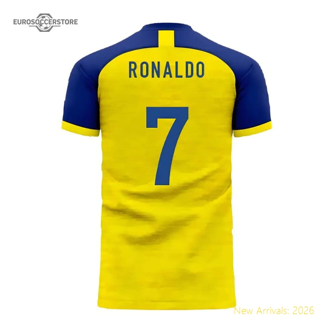 Al-Nassr 2025-2026 Home Concept Football Kit (Libero) - Kids (Long Sleeve) (Ronaldo 7)