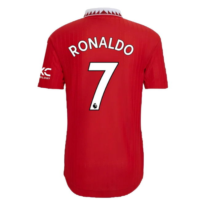 Men's 2022-2023 Man Utd Authentic Home Shirt (RONALDO 7)