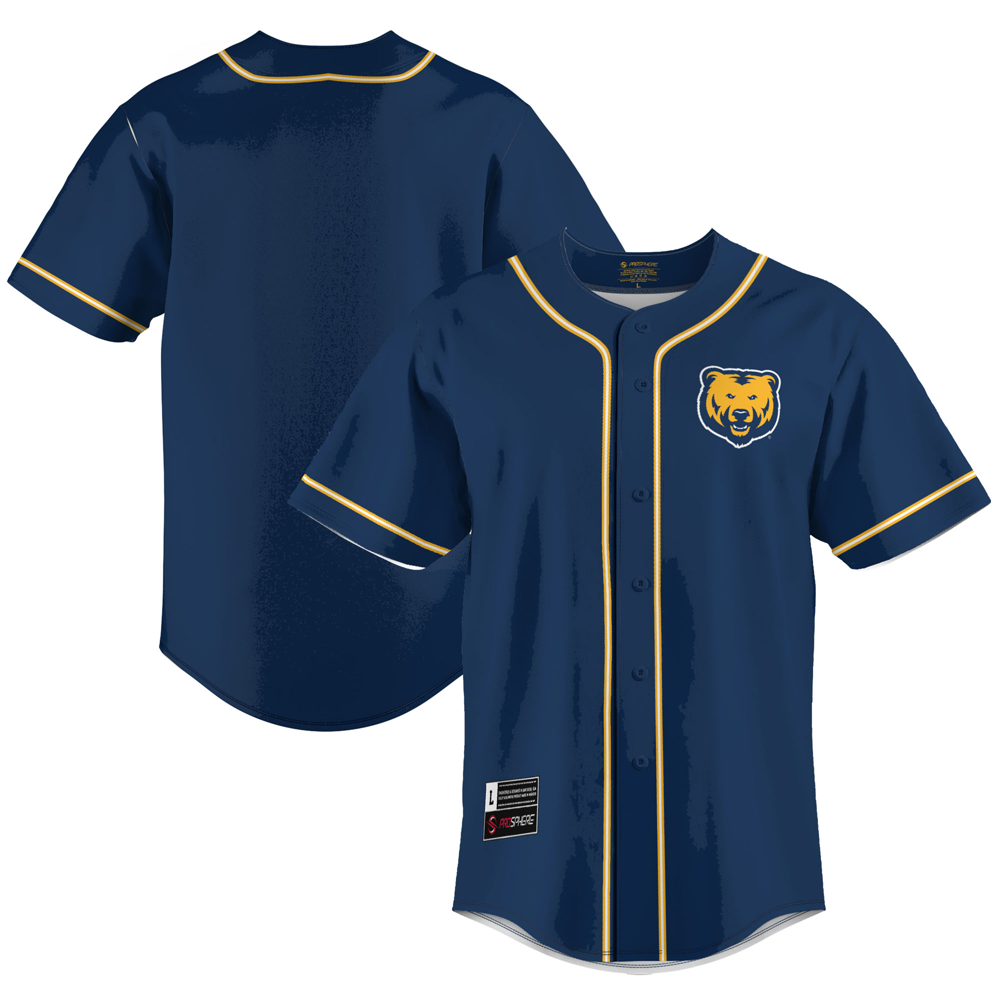 [NJP] Women's Northern Colorado Bears GameDay Greats Lightweight Baseball Jersey - Blue
