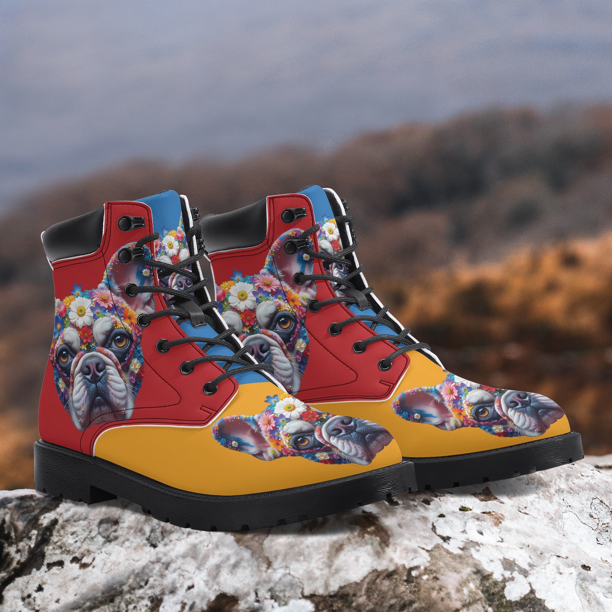 Frenchie Lover Ralph - Trendy Casual Leather Boot Casual Wear