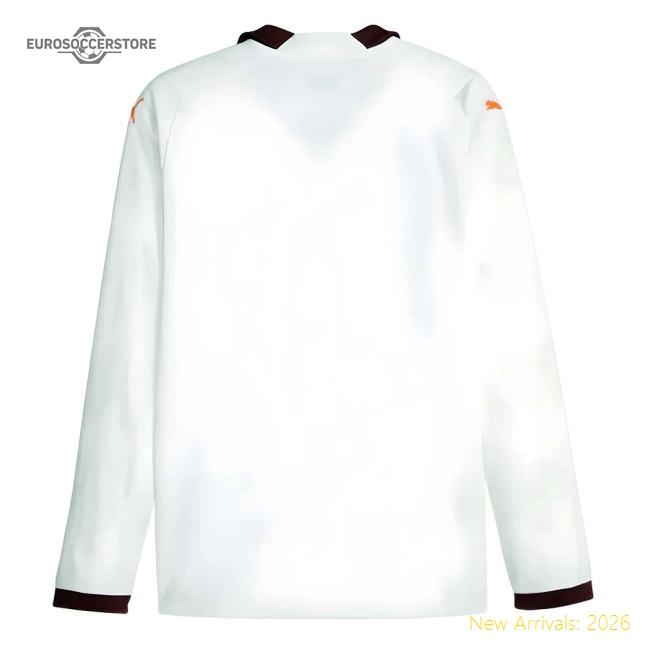 2023-2024 Man City Long Sleeve Away Shirt (HAALAND 9)