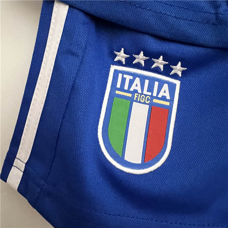 High Performance Kids Italy 2023 Home Blue Soccer Kit ShirtShorts