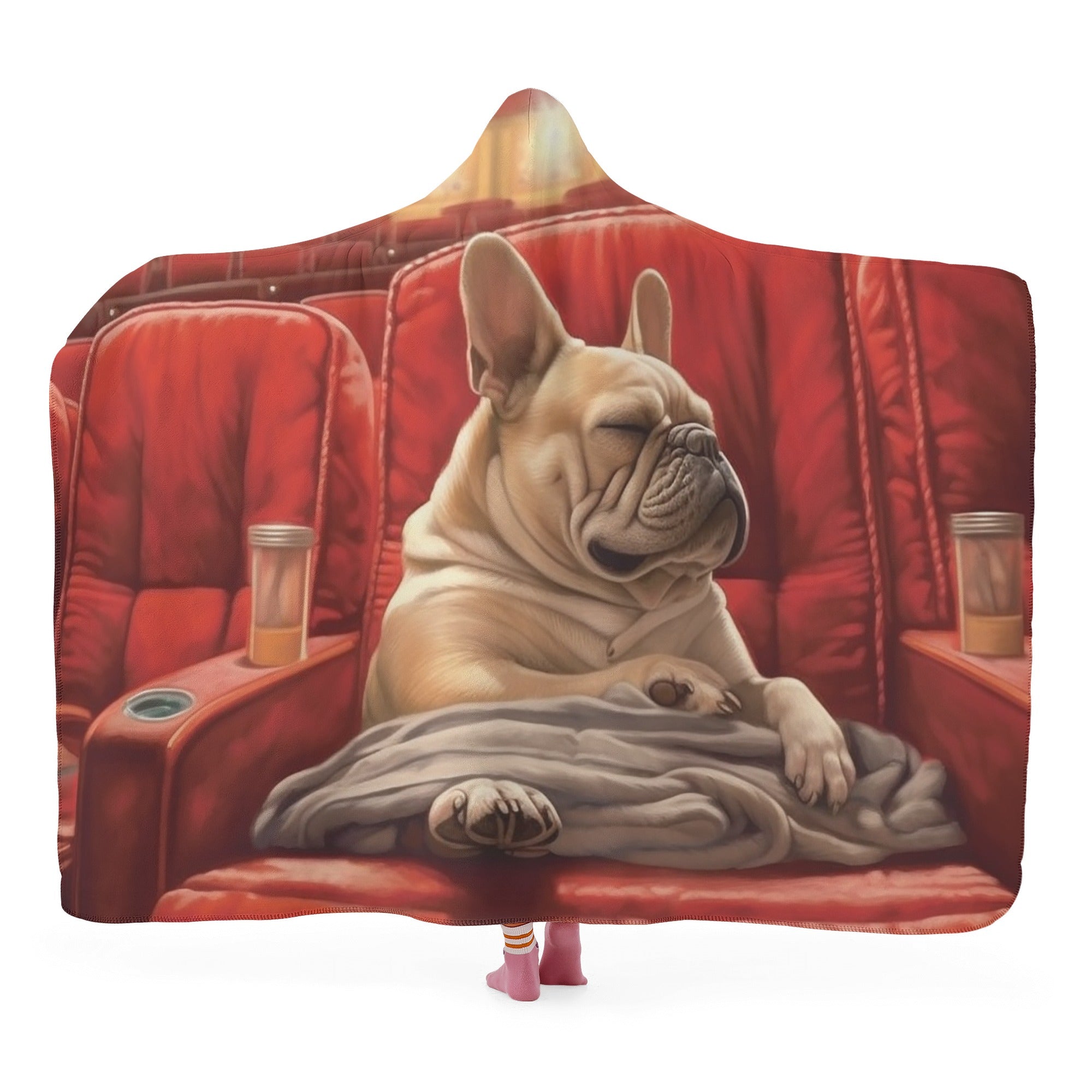 Minimal-Aesthetic Gunther - Hooded Blanket for Daily Life Premium