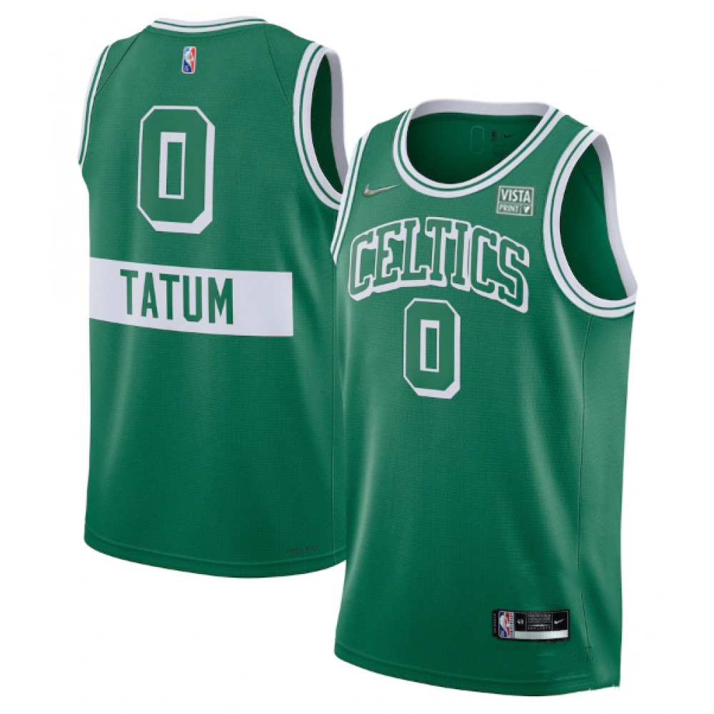 Boston Celtics Jayson Tatum0 Green Jersey - Fan Favorite