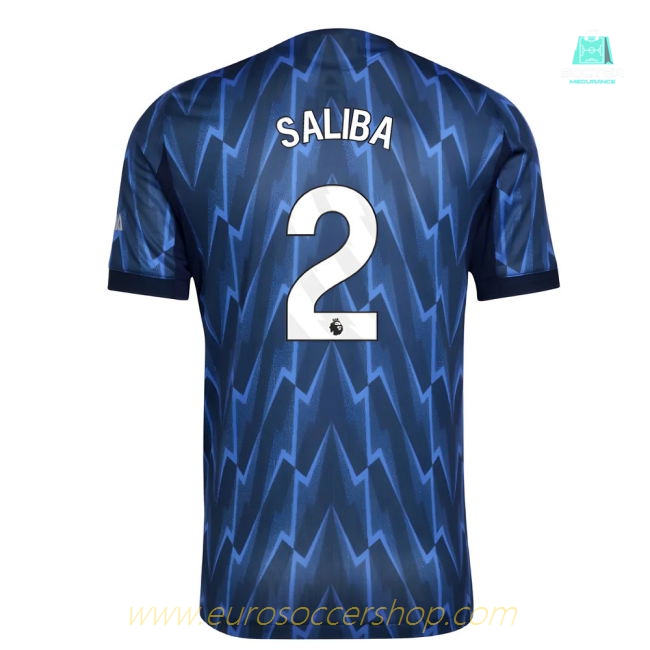 2025-2026 Arsenal Authentic Away Shirt (Saliba 2)