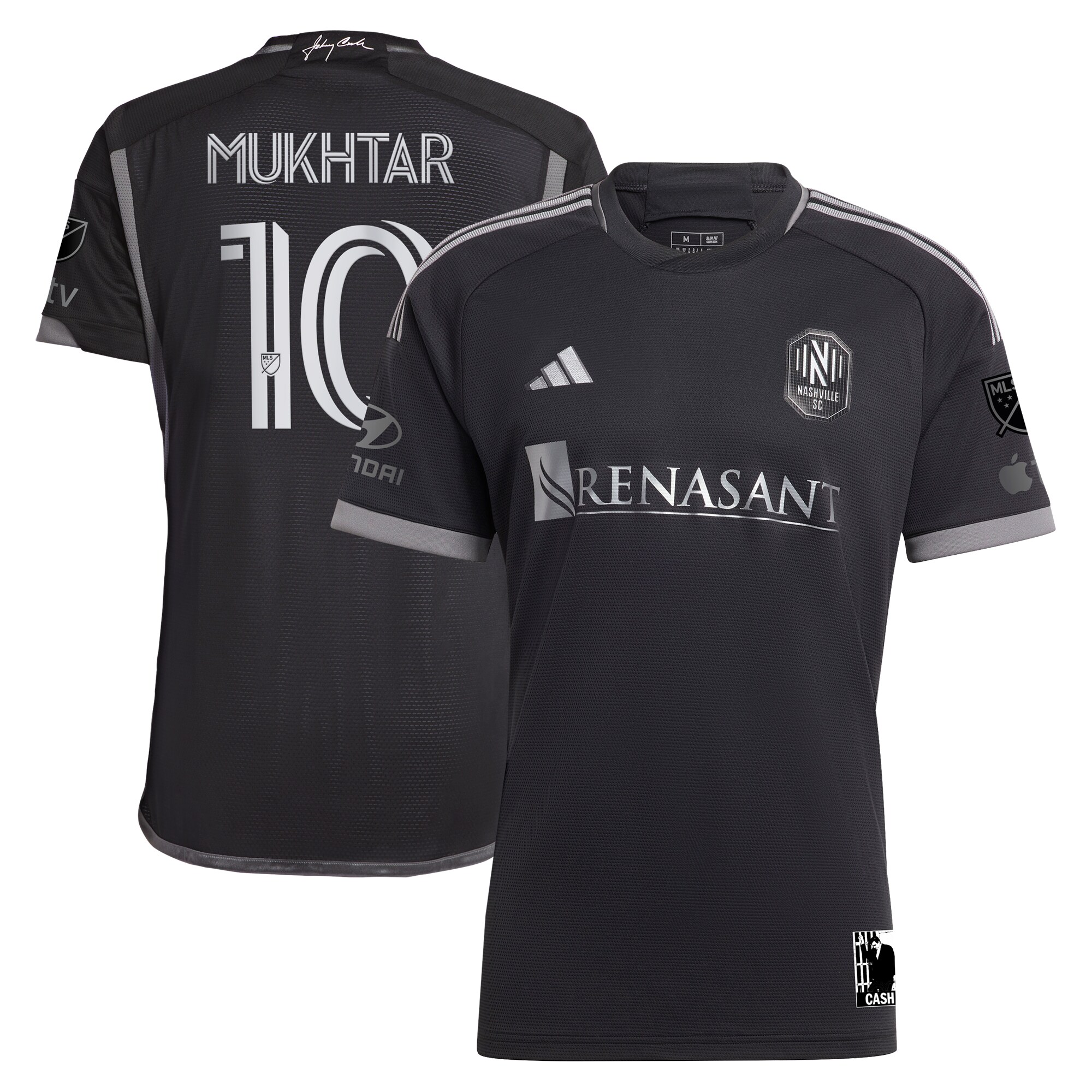 [SJH] Hany Mukhtar Nashville SC 2023 Man In Black Kit Authentic Player Jersey - Black