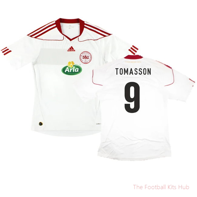 2010-2011 Denmark Away Shirt (Tomasson 9)