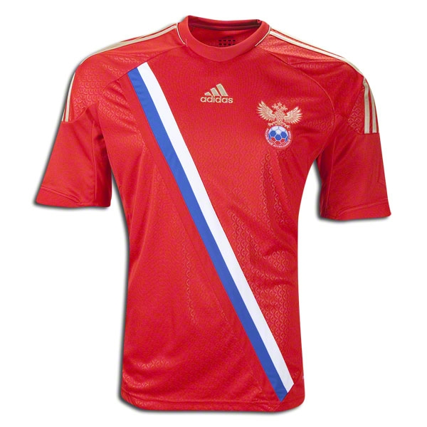 Genuine Breathable 2012 Russia Home Red Soccer Jersey Shirt