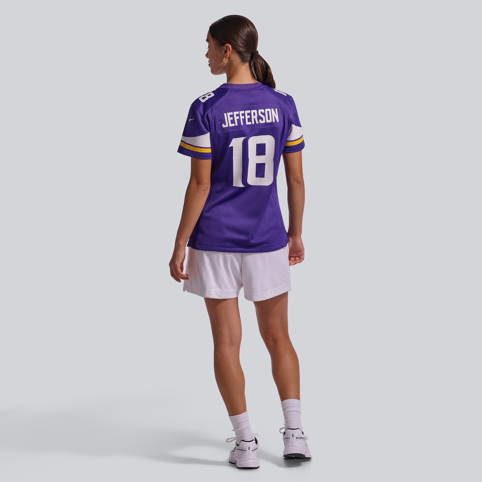 [JED] Justin Jefferson #18 Minnesota Vikings Women's Game Jersey - Purple