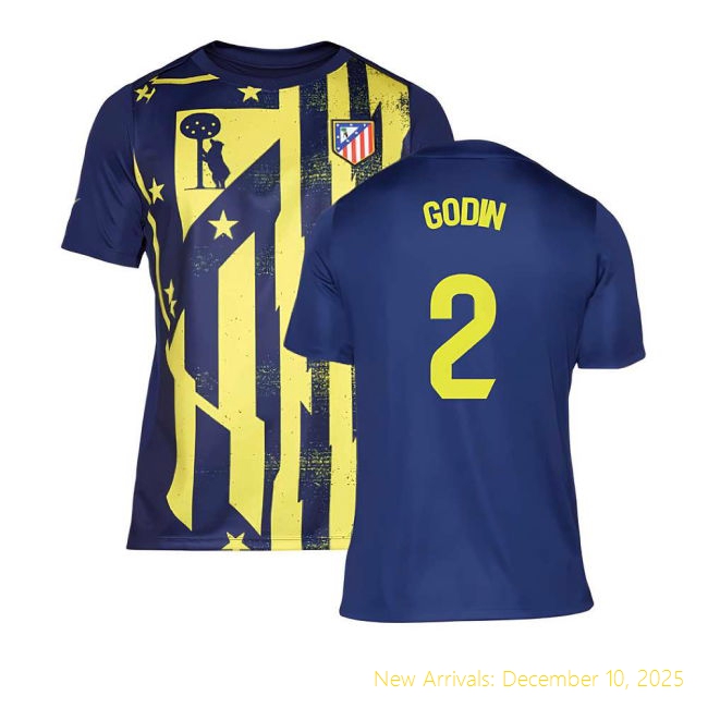 2025-2026 Atletico Madrid Home Shirt - Professional Jersey (Godin 2)