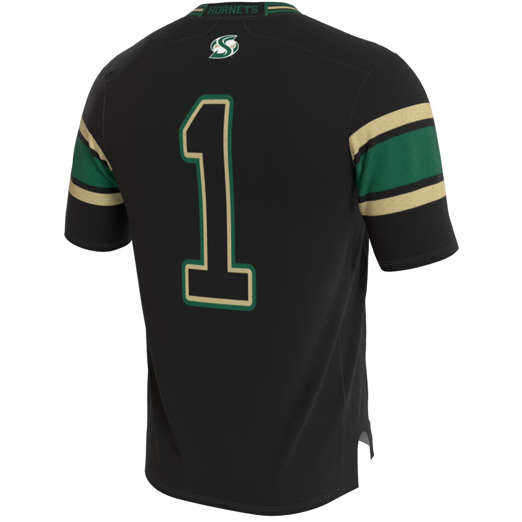 Unisex Black Sacramento State Hornets Lightweight Collegiate Football Blackout Fashion Jersey
