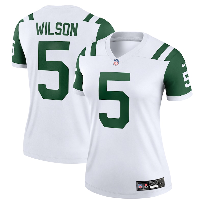 None Garrett Wilson New York Jets Powerhouse Team Game Jersey