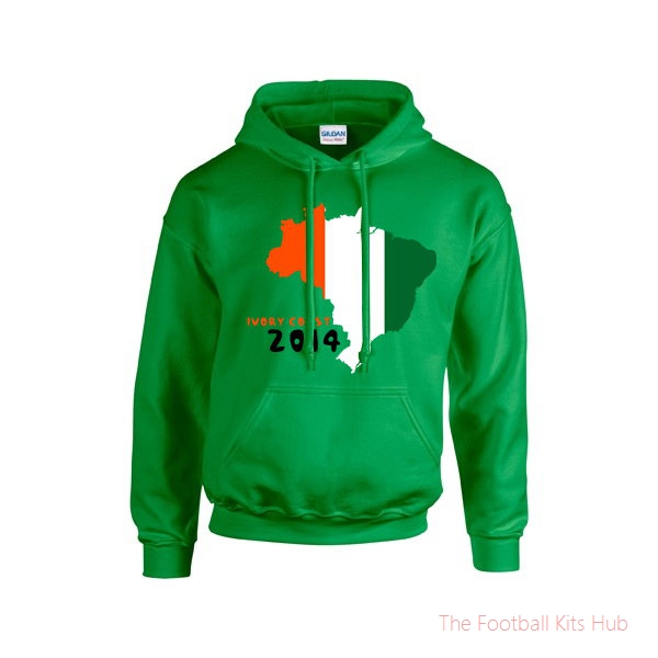 Ivory Coast 2014 Country Flag Hoody (orange) - Kids