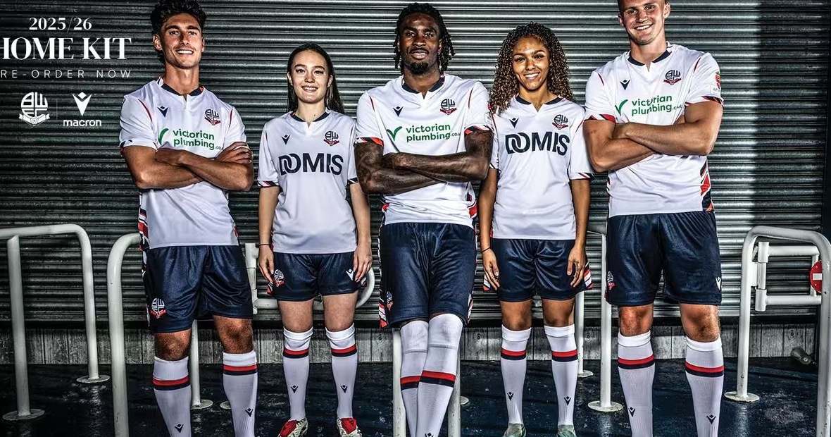 [LK] Bolton Wanderers Home, Kits Released 25 26 Away Third Kit &