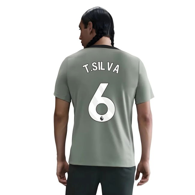 Chelsea Chelsea Strike Training Shirt Jade Green T Silva #6 Ultra ...
