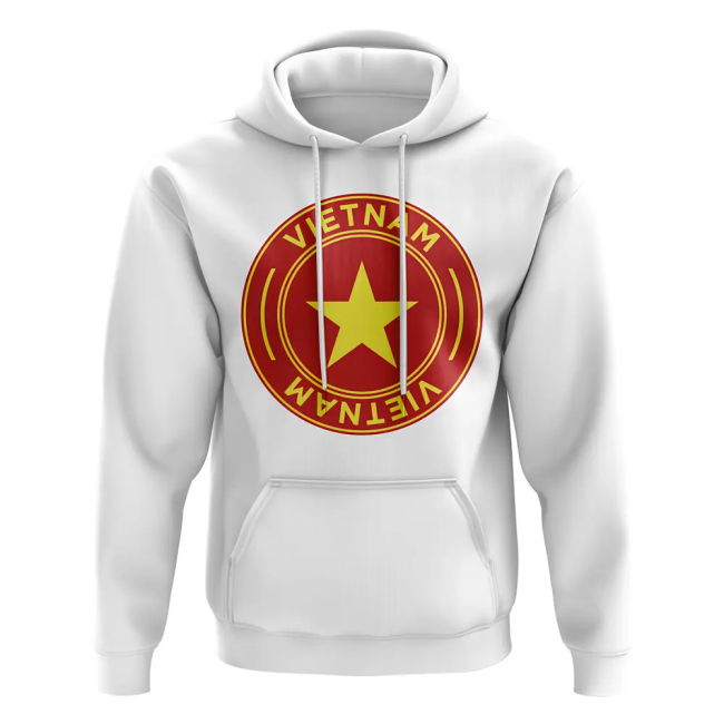 Championship Vietnam Football Badge Hoodie (White) Performance-Driven