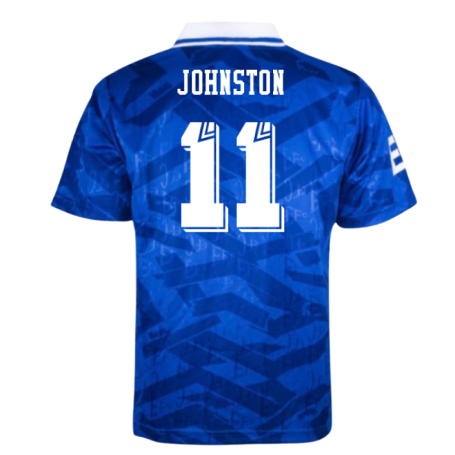World Cup Premium Everton 1992 Home Retro Shirt (Johnston 11) Uniform
