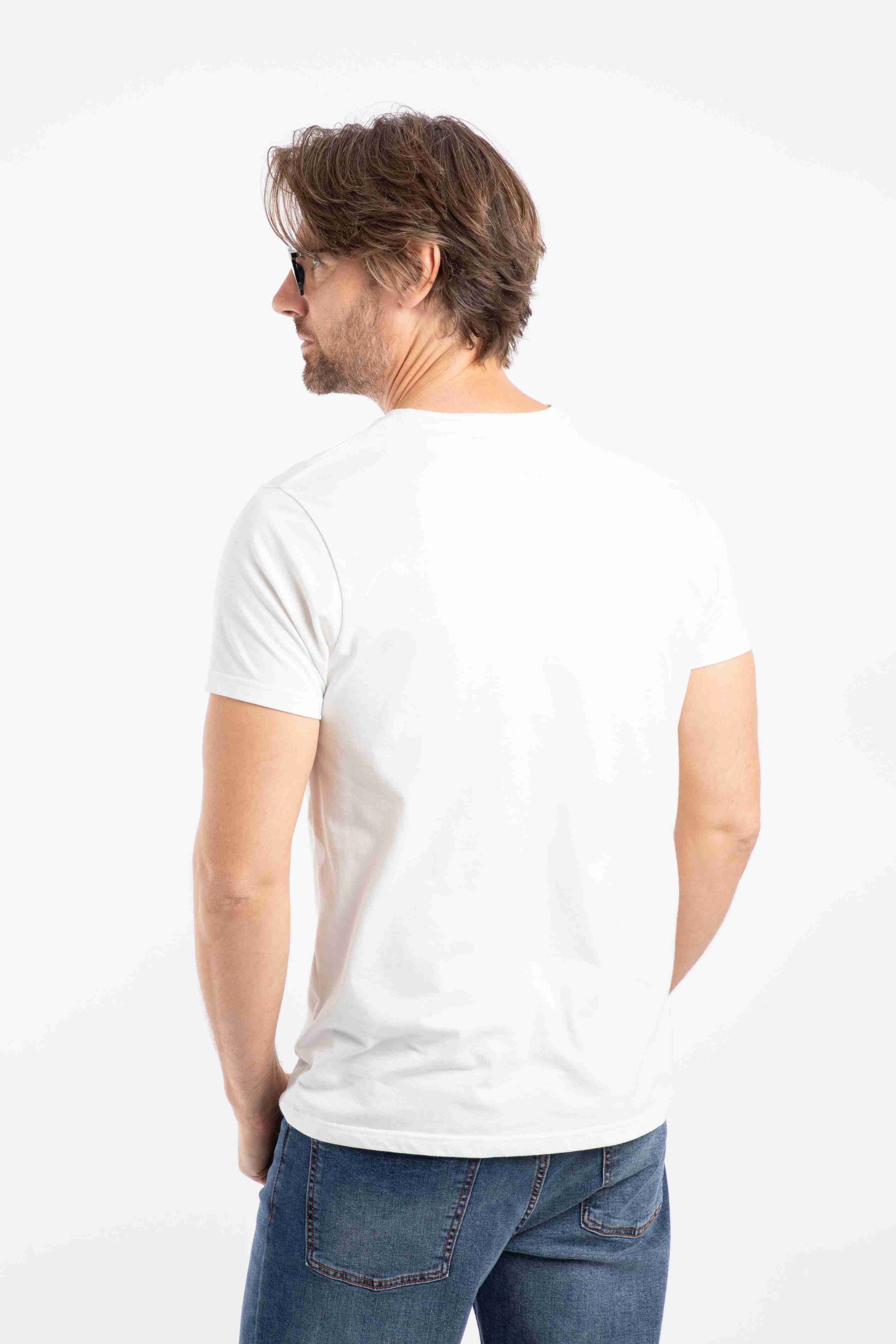Fished Branded T-Shirt Dusty White