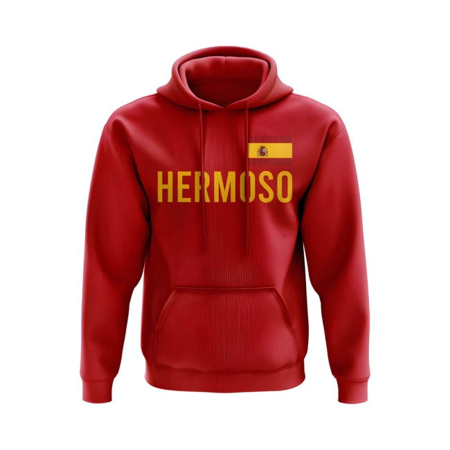 Spain Soccer Squad Fashionable Hoody Soccer Jersey